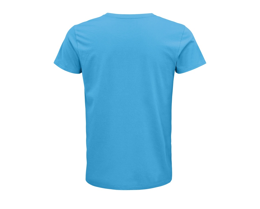 Męski T-shirt z Okrągłym Dekoltem - Aqua