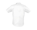 Koszula męska slim z krótkim rękawem - White