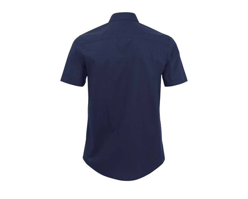 Koszula męska slim z krótkim rękawem - Dark Blue