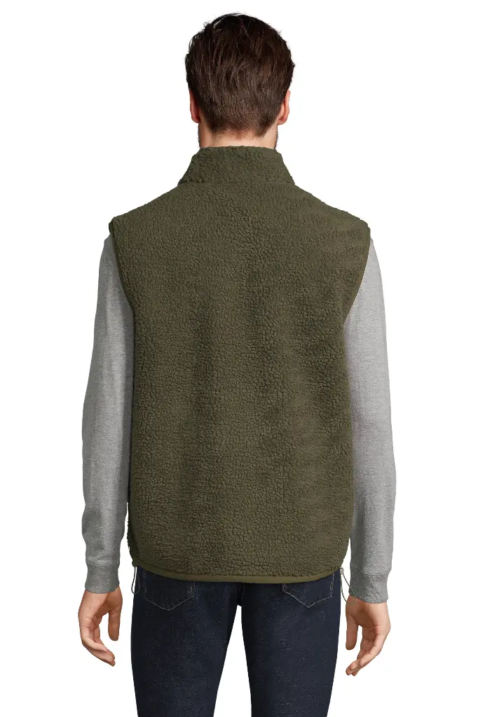 Kamizelka Sherpa Unisex z Przedłużonym Tyłem - Army & Dark Army