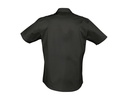 Koszula męska slim z krótkim rękawem - Black
