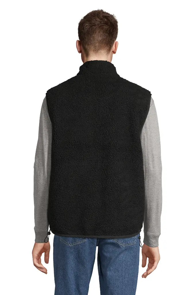 Kamizelka Sherpa Unisex z Przedłużonym Tyłem - Carbon Grey & Black