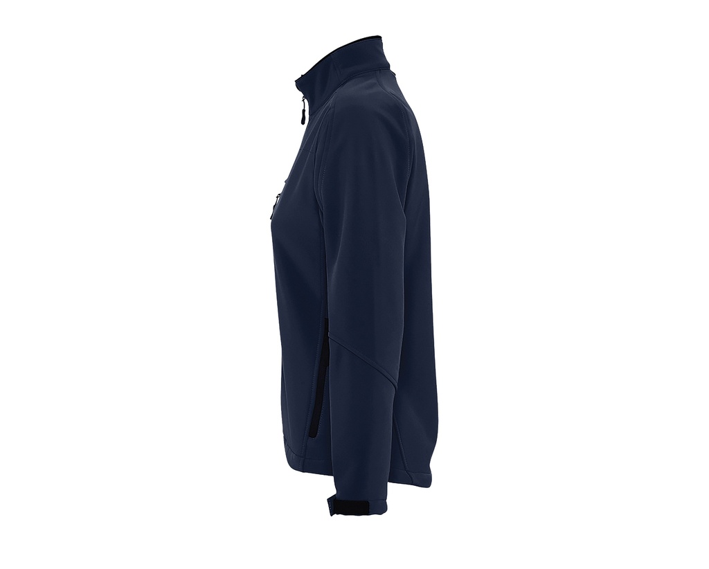 Damska kurtka softshell slim z kieszenią na piersi - Abyss Blue