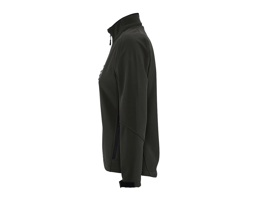 Damska kurtka softshell slim z kieszenią na piersi - Black