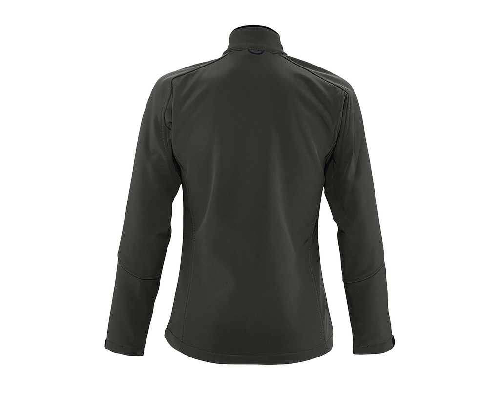 Damska kurtka softshell slim z kieszenią na piersi - Charcoal Grey (Solid)