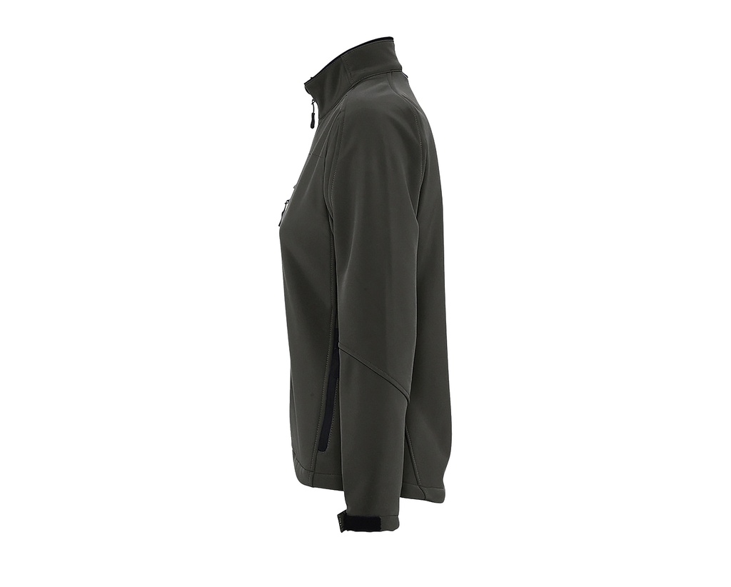 Damska kurtka softshell slim z kieszenią na piersi - Charcoal Grey (Solid)