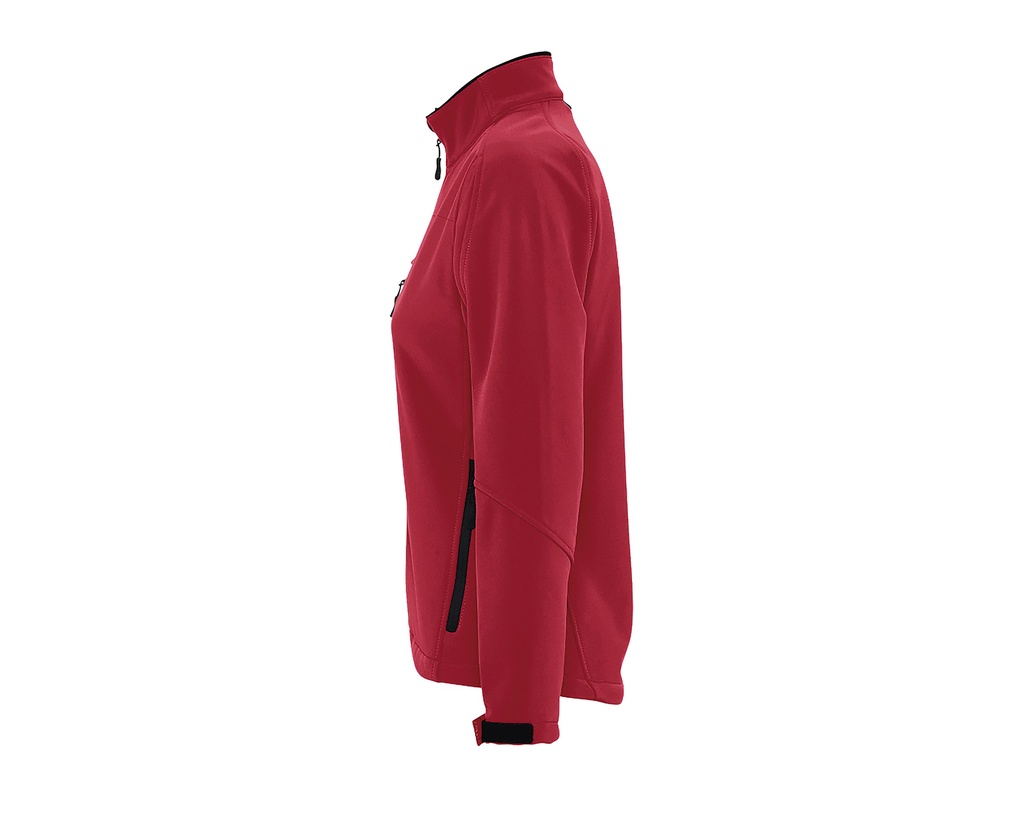 Damska kurtka softshell slim z kieszenią na piersi - Pepper Red