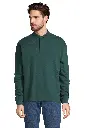 Bluza unisex oversize z kołnierzem polo - Green Empire