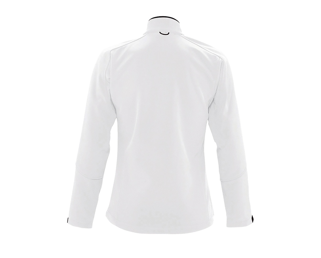 Damska kurtka softshell slim z kieszenią na piersi - White