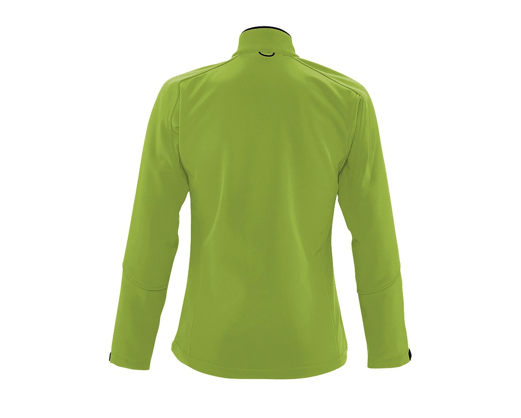 Damska kurtka softshell slim z kieszenią na piersi - Absinthe Green