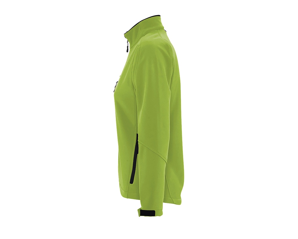 Damska kurtka softshell slim z kieszenią na piersi - Absinthe Green