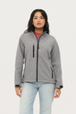 Damska kurtka softshell slim z kieszenią na piersi - Absinthe Green