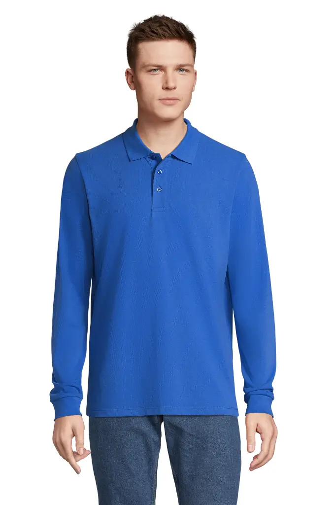 Uniseksowe polo z długim rękawem - Royal Blue 241