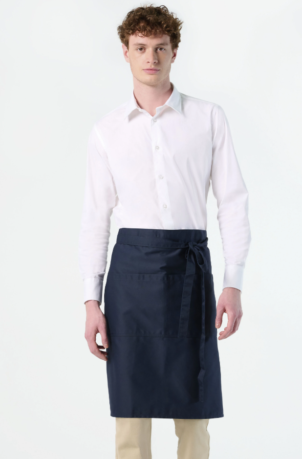 Fartuch średni z kieszeniami Greenwich - Dark Grey (Solid)