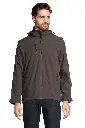 Kurtka Softshell 3w1 z Odpinanymi Rękawami - Charcoal Grey (Solid)