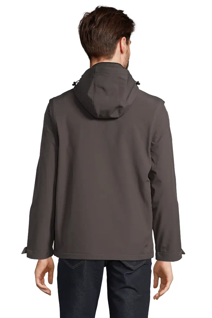 Kurtka Softshell 3w1 z Odpinanymi Rękawami - Charcoal Grey (Solid)