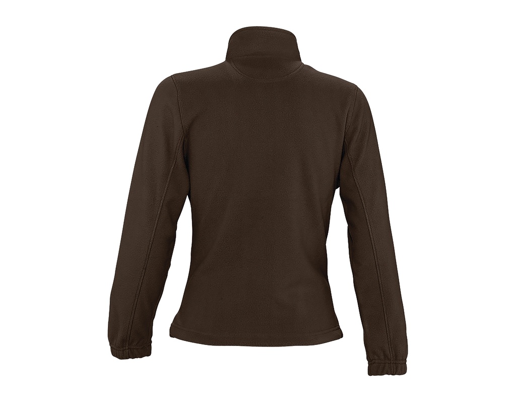 Damska bluza polarowa ze stójką - Dark Chocolate