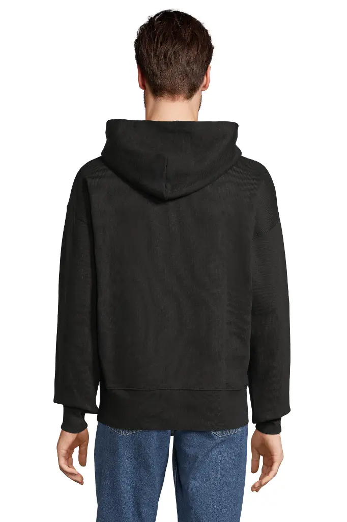 Bluza z kapturem oversize unisex - Black