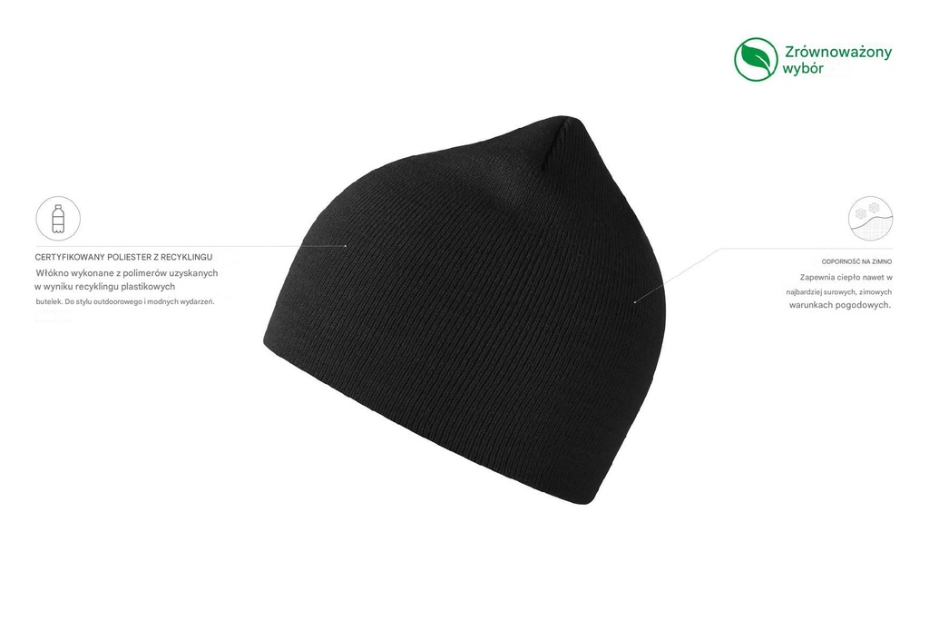 Czapka Moover z recyklingu - Black