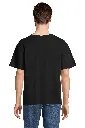 T-Shirt Unisex Oversize z Krótkim Rękawem - Deep Black