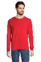 Unisex Oversize T-Shirt z Długim Rękawem - Bright Red