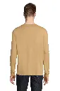 Unisex Oversize T-Shirt z Długim Rękawem - Dark Beige