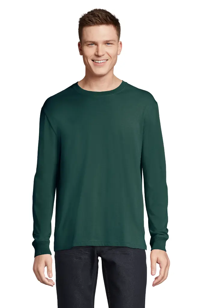 Unisex Oversize T-Shirt z Długim Rękawem - Green Empire