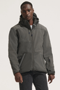 Męski Softshell Zimowy Slim z Kapturem - Charcoal Grey (Solid)