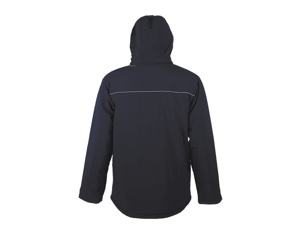 Męski Softshell Zimowy Slim z Kapturem - French Navy