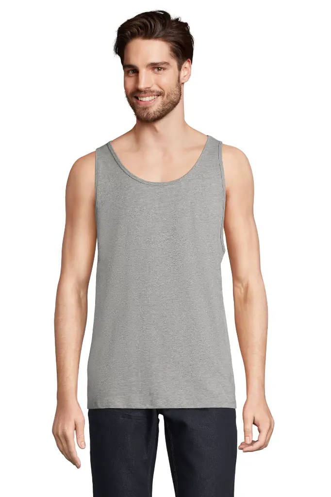 Tank top unisex oversize - Grey Melange