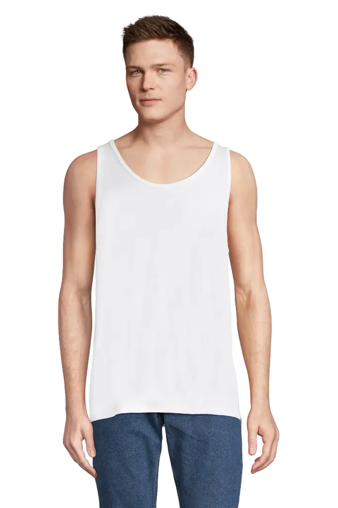 Tank top unisex oversize - White
