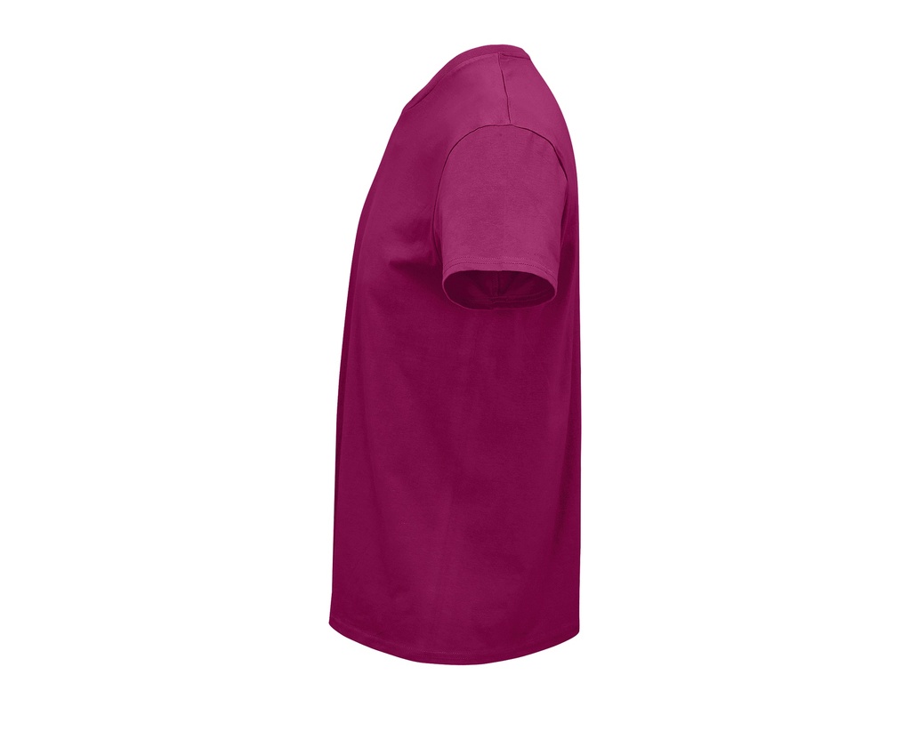 Męski T-shirt z Okrągłym Dekoltem - Fuchsia