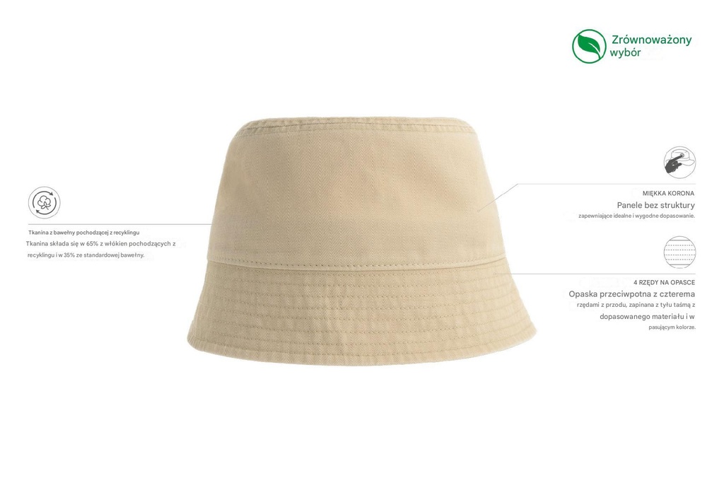 Kapelusz typu bucket Powell - Khaki