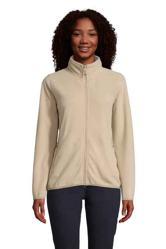 Damska bluza polarowa oversize na zamek - Rope