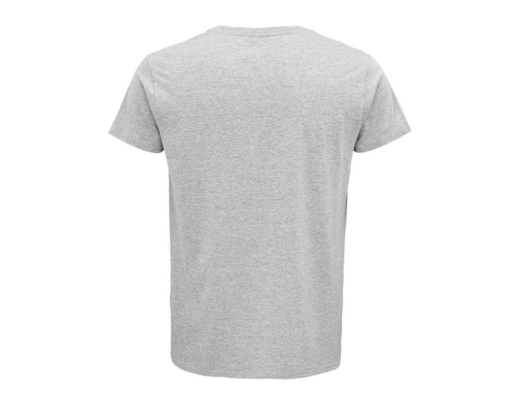 Męski T-shirt z Okrągłym Dekoltem - Grey Melange