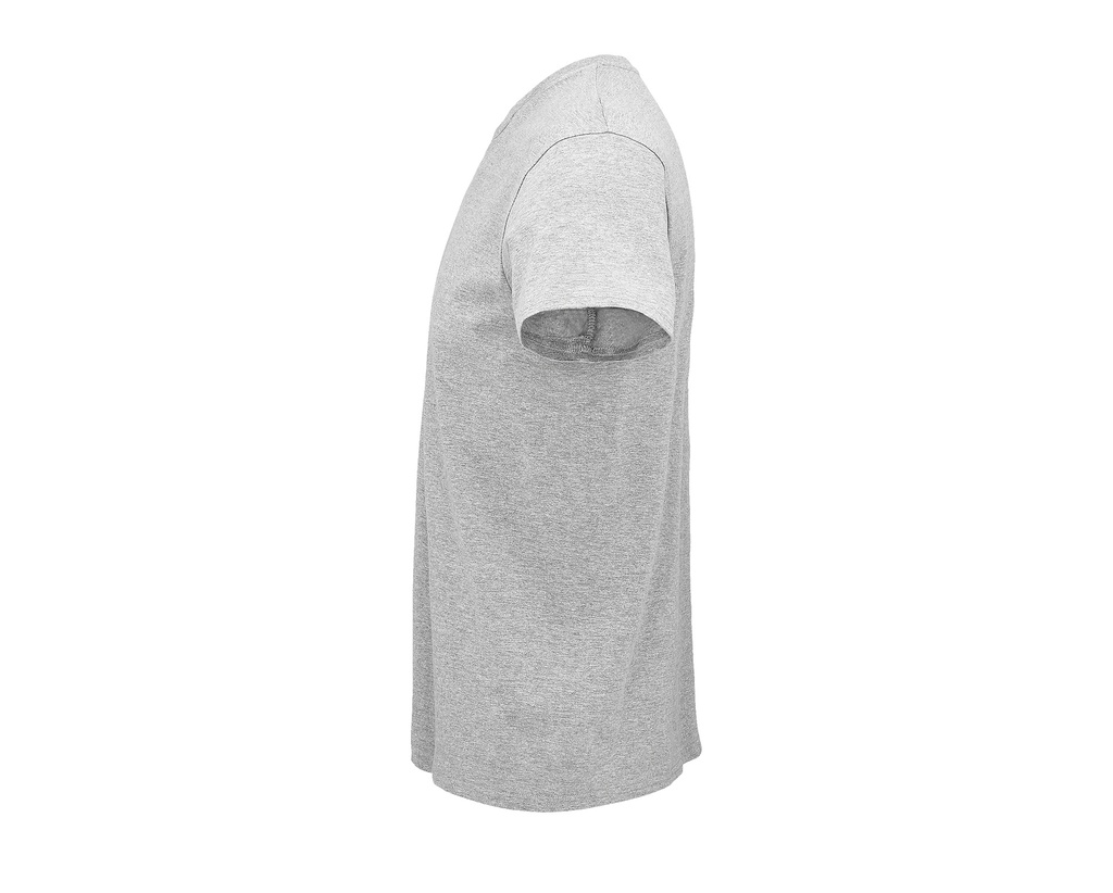 Męski T-shirt z Okrągłym Dekoltem - Grey Melange