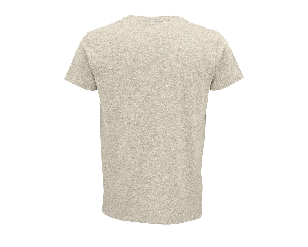 Męski T-shirt z Okrągłym Dekoltem - Heather Beige