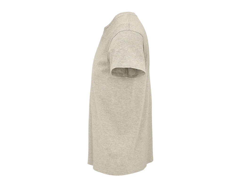 Męski T-shirt z Okrągłym Dekoltem - Heather Beige