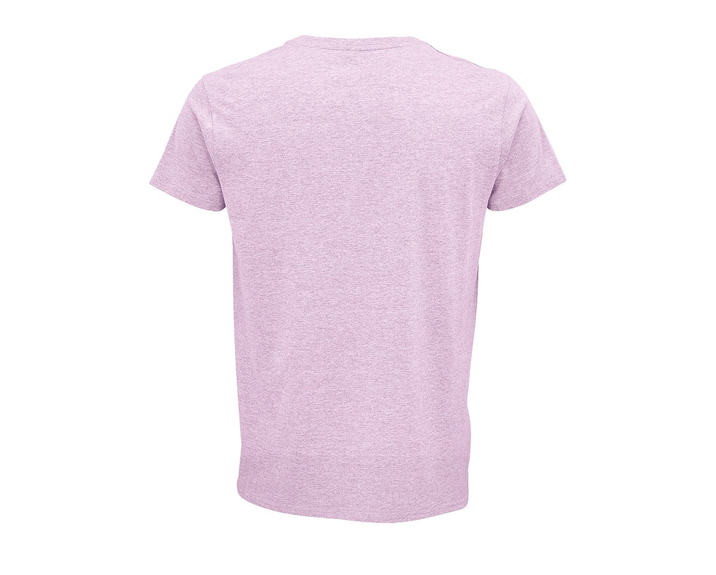 Męski T-shirt z Okrągłym Dekoltem - Heather Pink