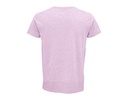 Męski T-shirt z Okrągłym Dekoltem - Heather Pink