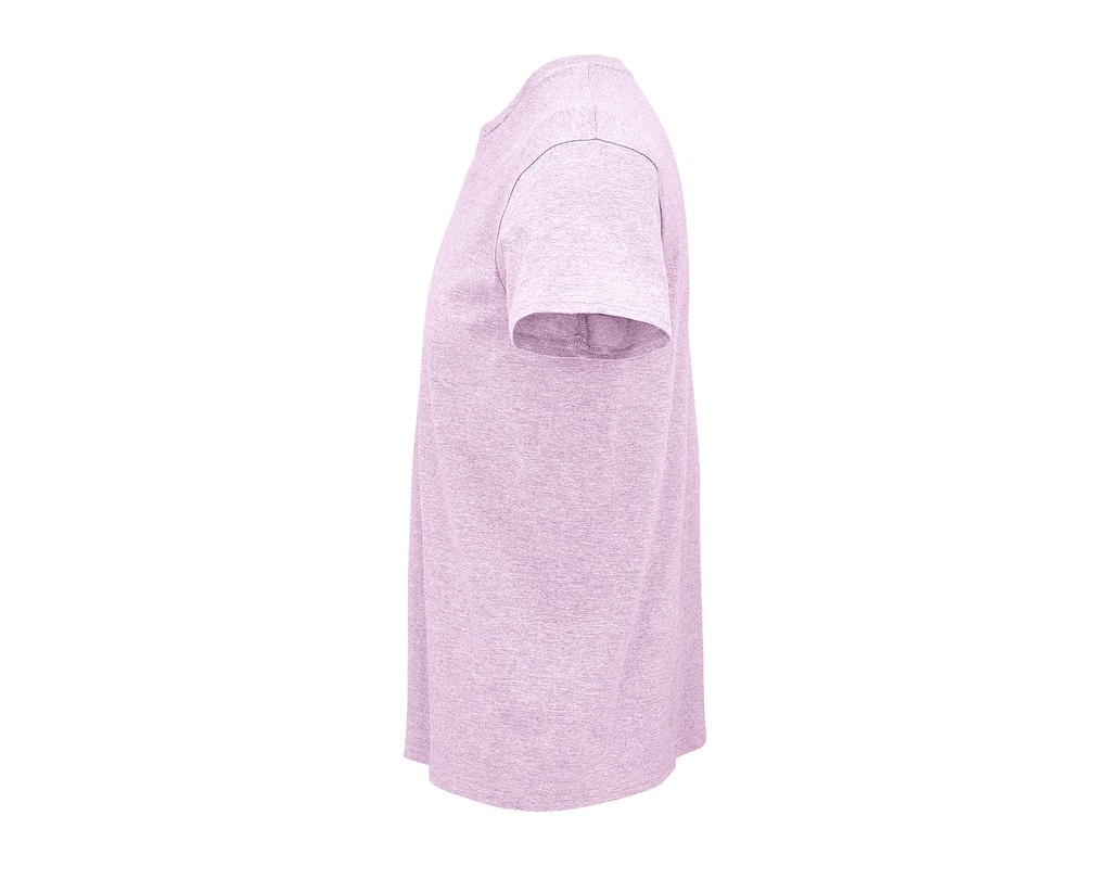 Męski T-shirt z Okrągłym Dekoltem - Heather Pink