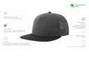 Czapka Bank Five z recyklingu - Dark Grey & Black