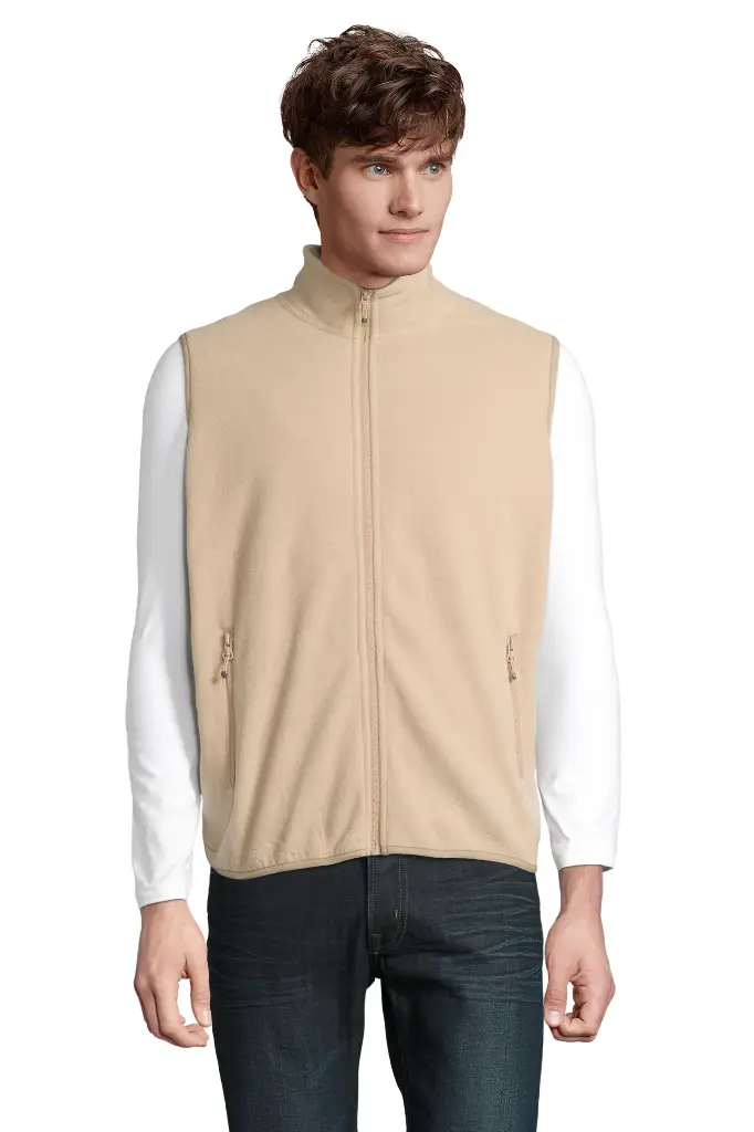 Unisex Bezrękawnik Polarowy na Zamek - Rope