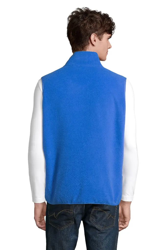 Unisex Bezrękawnik Polarowy na Zamek - Royal Blue 241
