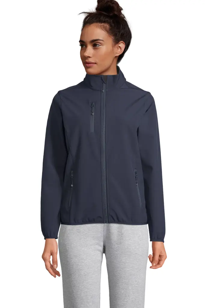 Damska kurtka softshellowa z zamkiem - Abyss Blue