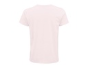 Męski T-shirt z Okrągłym Dekoltem - Pale Pink