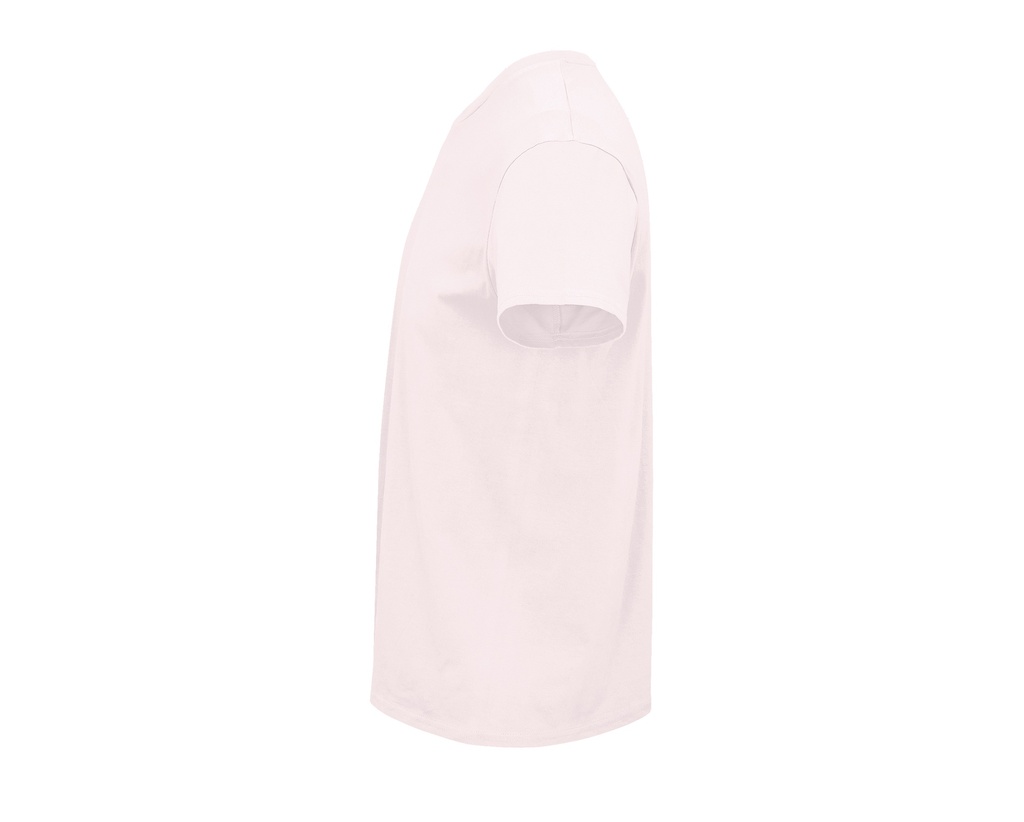 Męski T-shirt z Okrągłym Dekoltem - Pale Pink