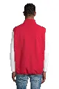 Męski bezrękawnik softshell z zamkiem - Pepper Red