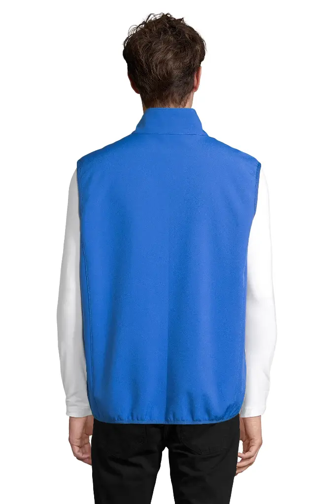 Męski bezrękawnik softshell z zamkiem - Royal Blue 241