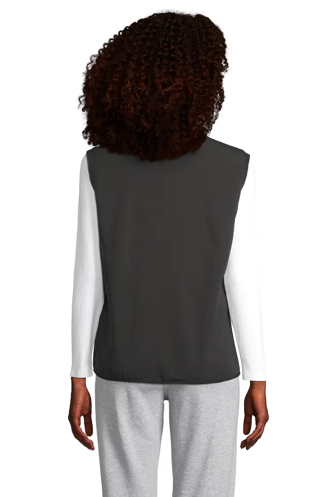 Damski bezrękawnik softshell na zamek - Black